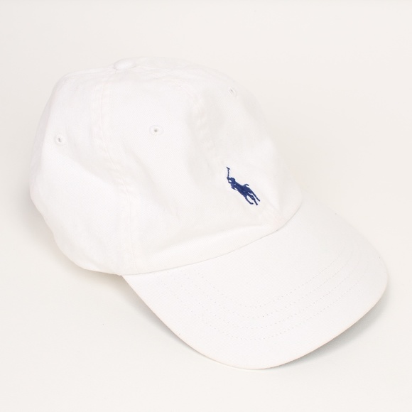 white hat leather strap